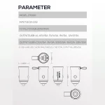 شارژر فندکی الدینیو مدل C509Q به همراه کابل USB-C