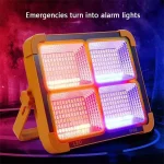 پروژکتور شارژی خورشیدی 300 وات HG DUE مدل SOLAR LED LIGHT HG-6