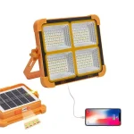پروژکتور شارژی خورشیدی 300 وات HG DUE مدل SOLAR LED LIGHT HG-6