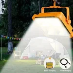 پروژکتور شارژی خورشیدی 300 وات HG DUE مدل SOLAR LED LIGHT HG-6