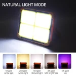 پروژکتور شارژی خورشیدی 300 وات HG DUE مدل SOLAR LED LIGHT HG-6