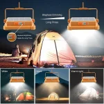 پروژکتور شارژی خورشیدی 300 وات HG DUE مدل SOLAR LED LIGHT HG-6