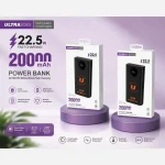 پاور بانک اولتراسور مدل +U-P10 ظرفیت 20000 میلی آمپر ساعت 22.5 وات