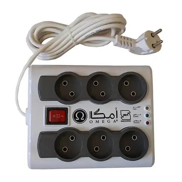 محافظ برق 6 خونه Omega سه متری P6000