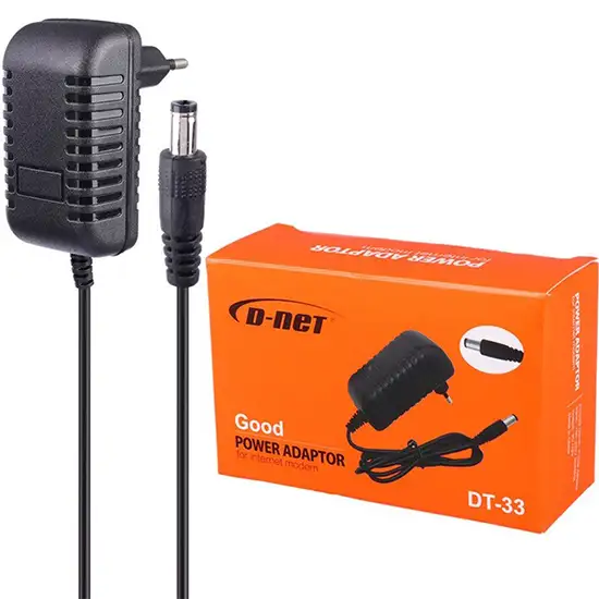 آداپتور مودم D-NET DT-33 12V 2A فیش درشت