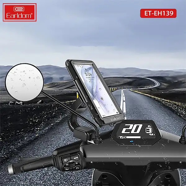پایه نگهدارنده گوشی موبایل ارلدام مدل Motorcycle Bracket EH139